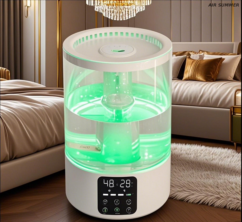 Humidificador de apagado automático con sensor de nivel de agua por seguridad
