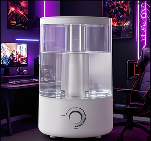 ¡La luz UV se sincroniza con la perilla! 5L Humidificación de neblina fría, estilo de niebla dual de estilo INS rotatable