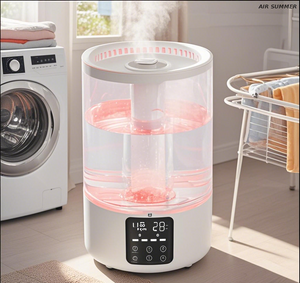 Humidificador de base de liberación rápida para una fácil limpieza y mantenimiento