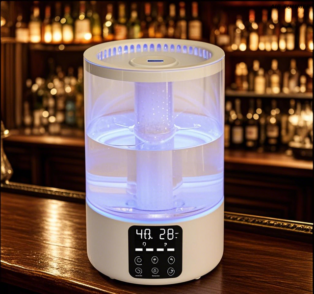 Humidificador de niebla multidireccional para cobertura de habitación incluso