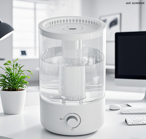 Estilo INS de gran capacidad de 5L, humidificación de niebla fría con 360 ° giratorios de doble neblina