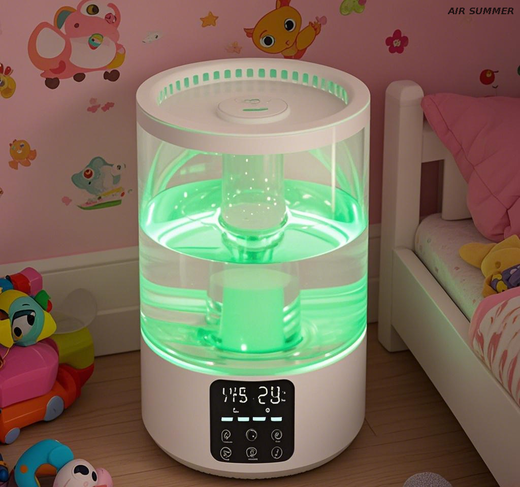 Humidificador de relleno superior para una recarga fácil y conveniente