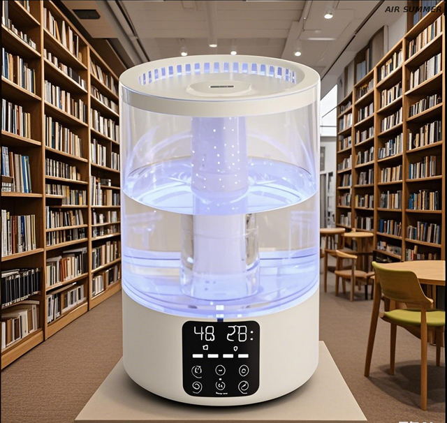 Humidificador de filtro de iones plateado para la purificación de agua mejorada