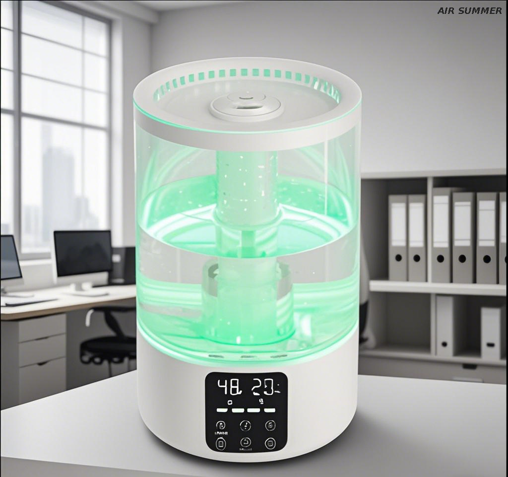Humidificador de salida de niebla dual con diseño rotativo de 360 ​​°