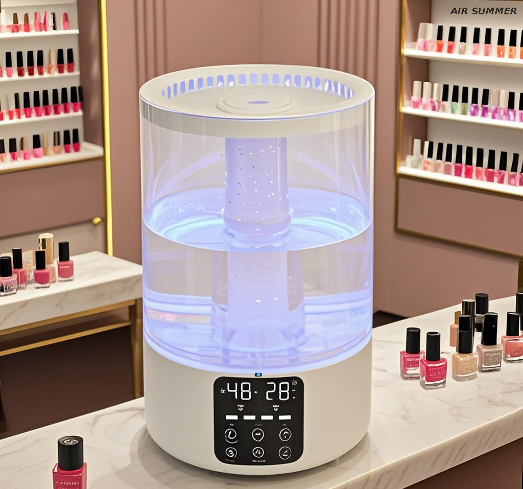 Humidificador de operación tranquila con rendimiento suave