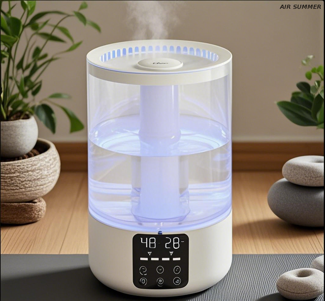 Humidificador de relleno superior para una recarga fácil y conveniente