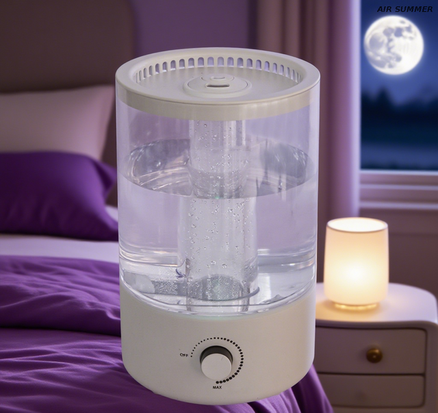 5L de tanque de agua Humidificador de neblina fría, luz UV estilo INS con 360 ° giratorios de doble neblina