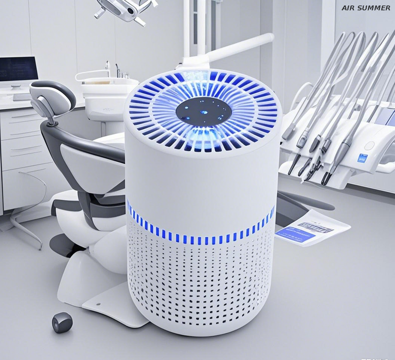 Purificador de aire SM6008 con LED UVC: mata bacterias en 10 minutos, filtro HEPA H13