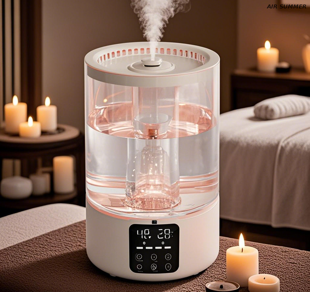 Humidificador de mantenimiento simple con componentes fáciles de limpiar